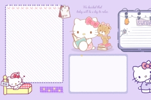 Hello kitty 电脑桌面分区4K壁纸