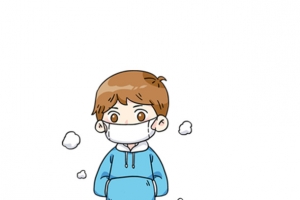 戴口罩的的小男孩
