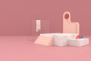 空间 立体 空间搭建 c4d 母婴