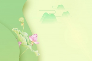 简约小清新文艺节气小暑海报