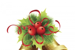 悬挂的浆果叶子和铃铛