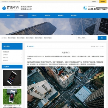 高端企业站优选 | 帝国CMS整站模板，简单大气，HTML5响应式自适应