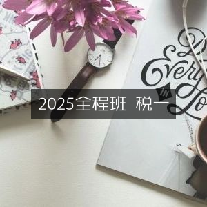 2025全程班，专注税一精通课程