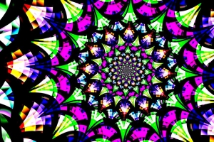 分形 图案 万花筒 抽象 彩色 4k壁纸 3840x2160