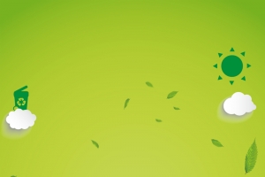 低碳简约新生活卡通扁平绿色banner