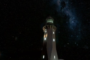 灯塔 建筑 黑暗 夜晚 星空 4k壁纸 3840x2160