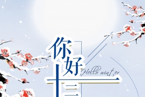 清新文艺你好十二月冬季海报