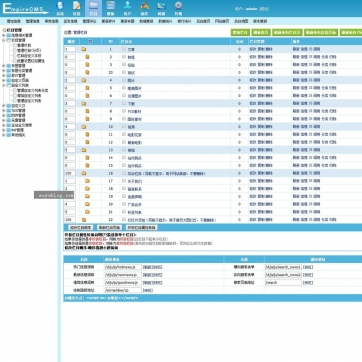 全能帝国CMS模板 | 文章、下载、视频、商城、淘宝客，自适应HTML5整站解决方案后台功能