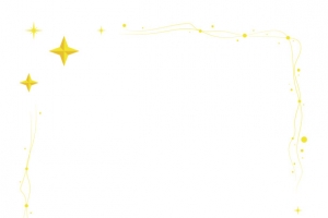 金色闪亮星星圈点线条边框