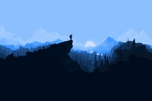ARC X Windows 10 Theme 登山者简约风景4k壁纸3840x2160