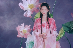 荷花美女 古风 李一桐4K电脑壁纸 3840x2400