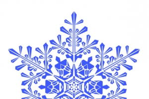 蓝色雪花