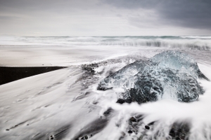 jokulsarlon海滩4k壁纸
