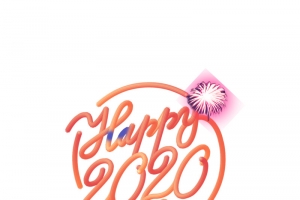 元旦2020光效烟花