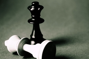 国际象棋 棋子 黑白 游戏 眩光 4k壁纸 3840x2160