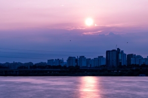 黎明 城市 全景 4k壁纸 3840x2160