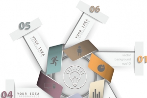 矢量数字分类标签高清PNG透明装饰元素PPT素材免费下载