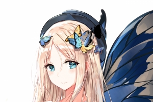 fate grand order女生天使蝴蝶翅膀手机壁纸