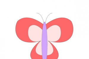六一儿童节海报蝴蝶素材