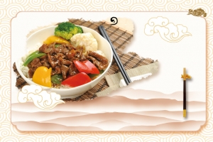 烤肉饭海报背景素材