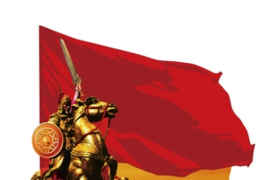 古代战马红旗