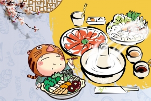 卡通美食宣传banner