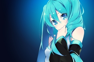 初音未来萌萌的女孩4K壁纸