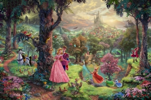 睡美人,托马斯·金凯德,绘画图片