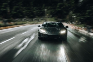 兰博基尼huracan evo 兰博基尼 汽车 跑车 灰色 速度 道路 4k壁纸 3840x2160