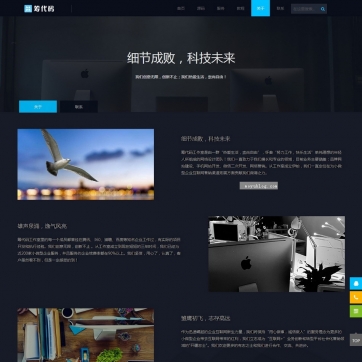 帝国CMS企业官网模板 - 在线展示销售, HTML5自适应手机, 高效稳定企业产品宣传