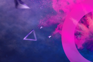 紫色商务科技电商淘宝banner