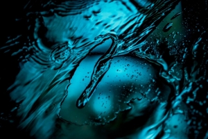 水 霓虹灯 表面 深色 4k壁纸 3840x2160