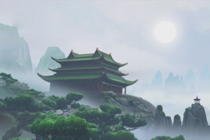 网页山水游戏背景