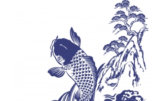蓝色鲤鱼