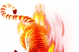 燃烧火焰虎