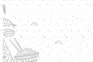 双十一美食简约日系banner