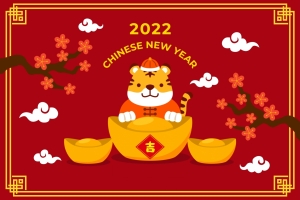 2022新年快乐虎年大吉4k素材图片
