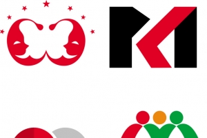 字母 标志 卡通