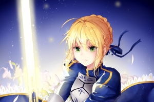 saber全面屏手机壁纸