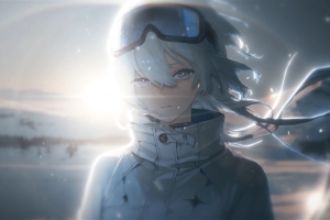 冬装守岸人4k壁纸3840x2400