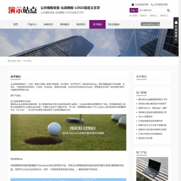 帝国CMS企业展示模板：公司、产品、团队、新闻、图片，HTML5响应式整站
