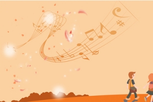 秋季开学卡通人物黄色促销banner