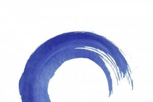 蓝色水墨