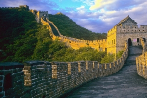 唯美长城风景背景