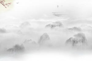 高雅水墨风景背景