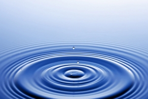 蓝色水滴波纹背景
