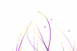 矢量动感科技线条与植物设计素材高清PNG透明图片免费下载