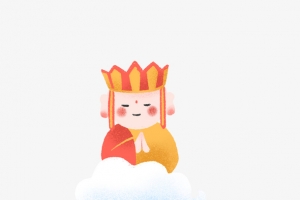 手绘可爱西游记之唐僧