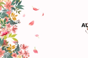 小清新花朵背景