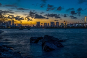 夜城 石头 东京 4k壁纸 3840x2160